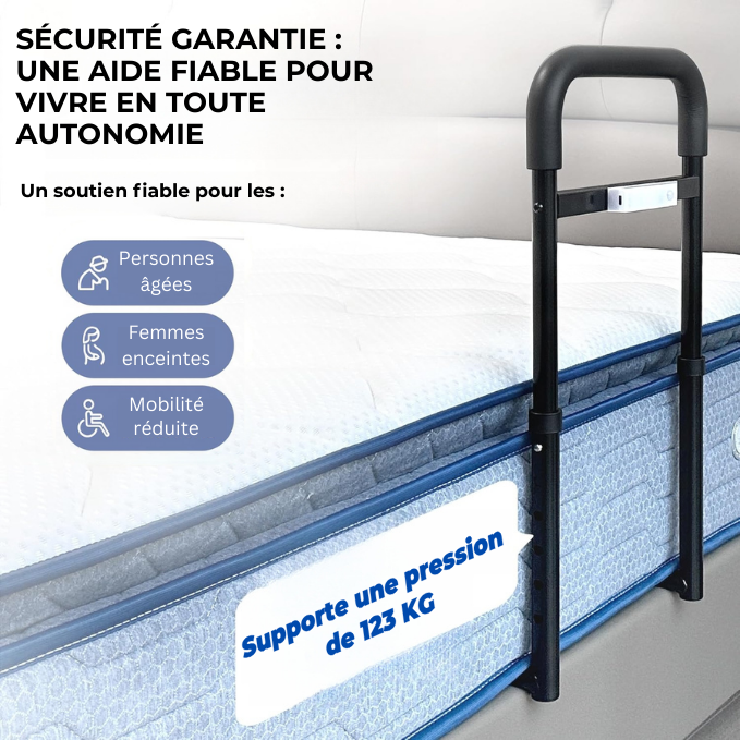 Appui et Barrière de lit pour personnes âgées
