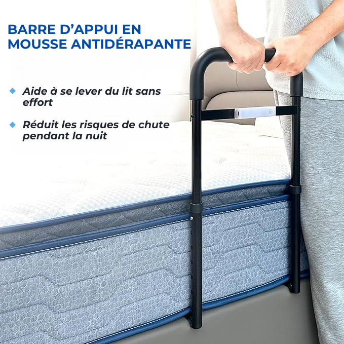 Appui et Barrière de lit pour personnes âgées